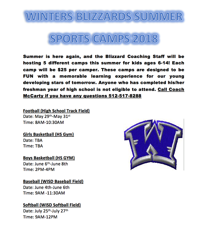 Blizzard Summer Camps 2018